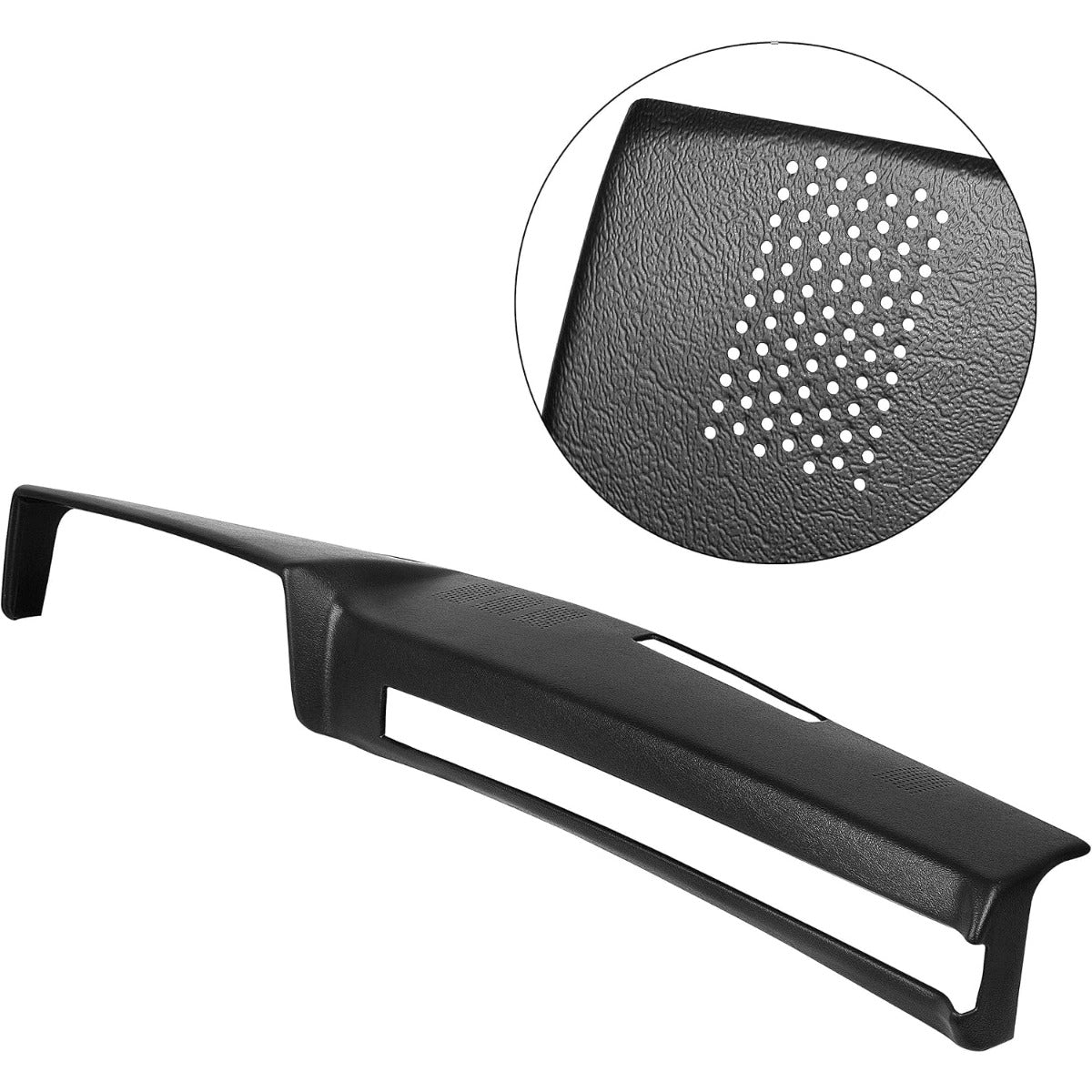 Dash Board Cover & AC Vent Plate Compatible with 1981-1991 GMC Jimmy Chevy Blazer Suburban | Black, Two Packages