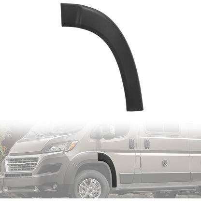 KUAFU Front Door Molding Trim Fender Flare Compatible with 2019-2022 Dodge Ram ProMaster Wheel Flare PP Plastic Black - Left Driver Side