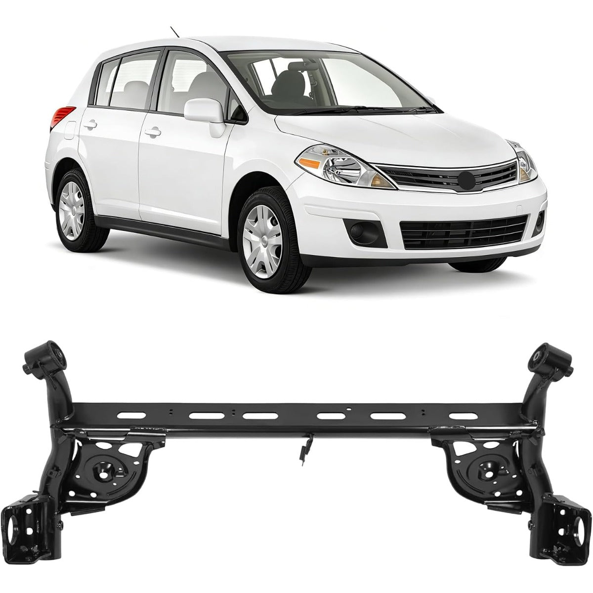 Axle Beam Subframe Crossmember Compatible with 07-12 Versa