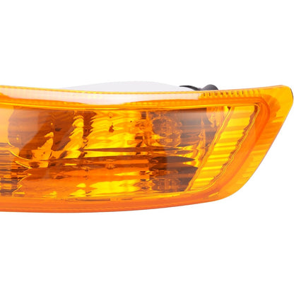 KUAFU Left Turn Signal Light Compatible with 2005-2007 Jeep Liberty Driver Side Signal Lamp Set Corner Side Marker Park Lamps W/Bulb Yellow Lens Plastic (PC) Replacement for 55156767AE CH2520143 2Pcs