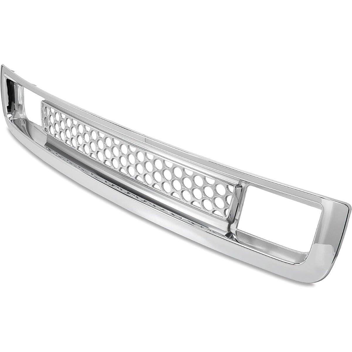 Front Bumper Lower Grille Compatible with 2007-2013 GMC Sierra 1500 Denali Replacement for GM1036131 Bumper Grill Chrome Silver