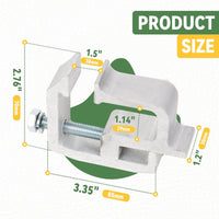 Load image into Gallery viewer, KUAFU Truck Cap Mounting Clamps Compatible with Chevrolet Chevy Ford Dodge Ram Sierra Dakota Ram 1500 2500 3500 F150 F250 for Mounting Caps Camper Shell Topper Canopy Heavy Duty Aluminum (4Pcs-Silver) LYOM-055-1
