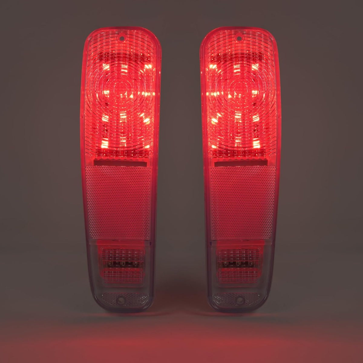 HECASA LED Tail Lights Brake Lamps Compatible with 1973-1977 Ford Pickup F100 F150 F250 F350 Driver & Passenger Side - Clear Lens