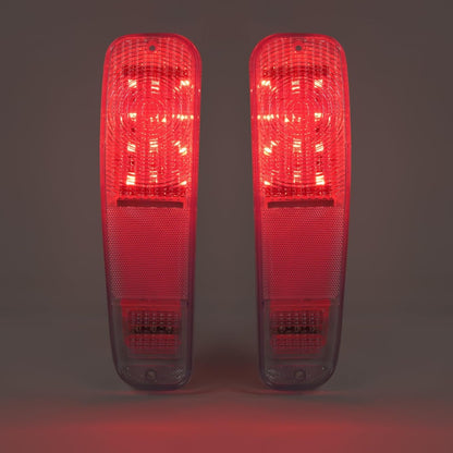 HECASA LED Tail Lights Brake Lamps Compatible with 1973-1977 Ford Pickup F100 F150 F250 F350 Driver & Passenger Side - Clear Lens