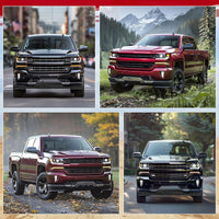 Load image into Gallery viewer, HECASA Front Bumper Lower Valance Compatible with 2016-2019 Chevrolet Chevy Silverado 1500 LD Replacement for 84029773, GM1015134C W/Tow Hooks Holes Air Dam Deflector PP Plastic Black
