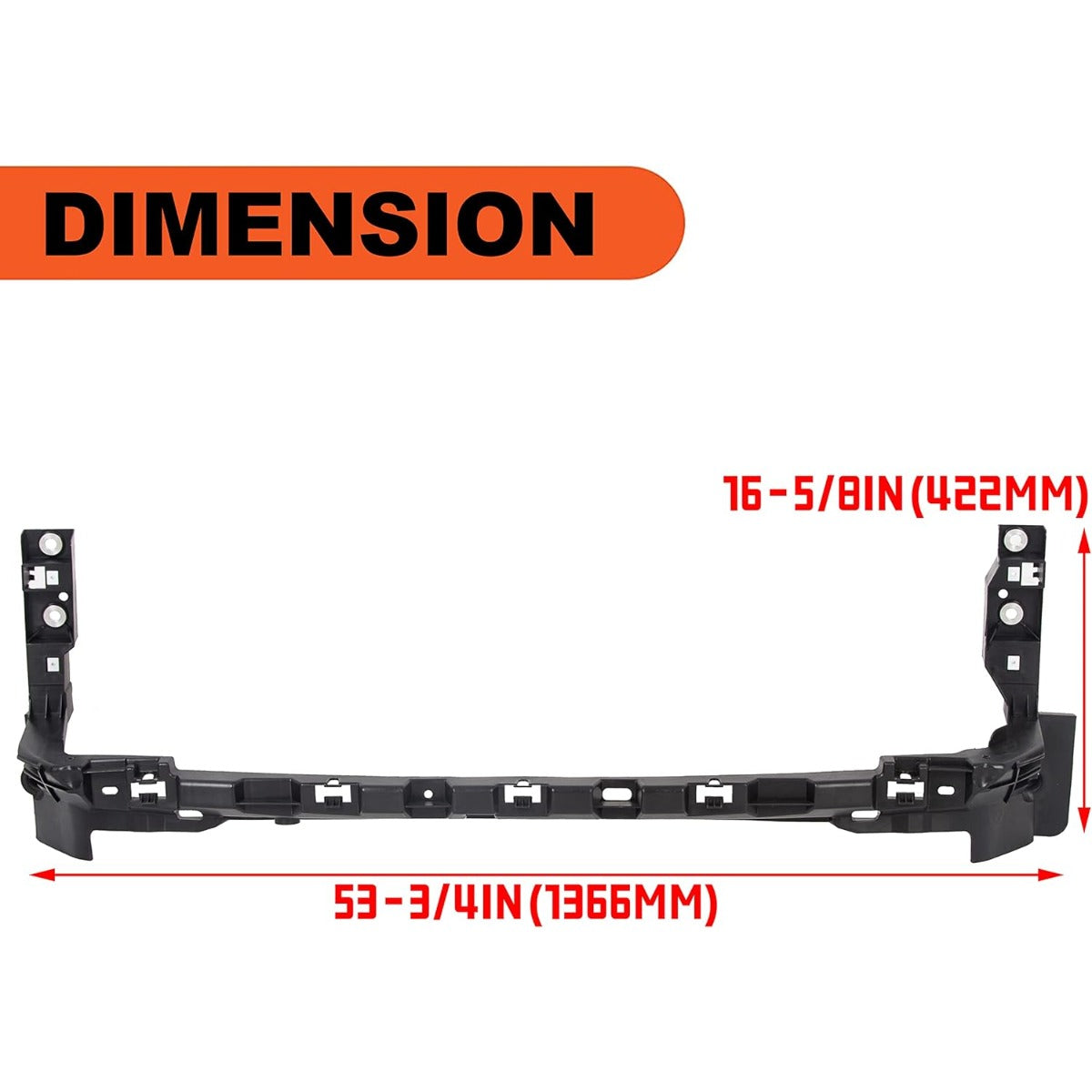 Lower Grille Reinforcement Compatible with 2011-2016 Ford F-250 F-350 F-450 F-550 Super Duty Replace for FO1223128 BC3Z-17A792-B BC3Z17A792 LYAP-329S