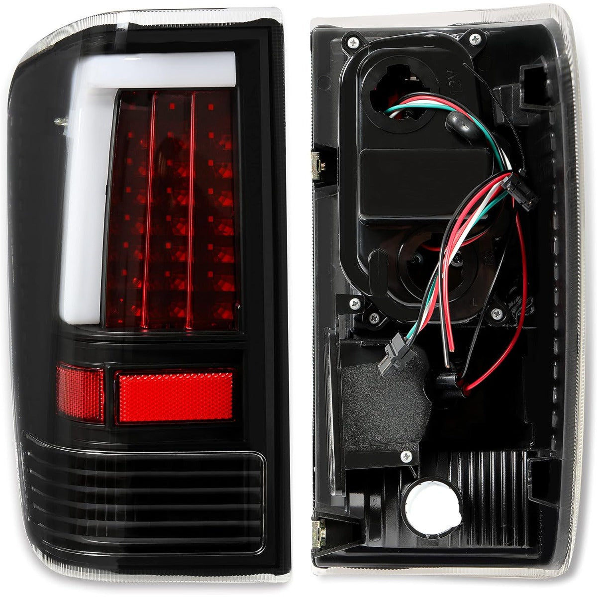 ALMULOO 2PC Tail Lights LED Compatible with 2004-2015 Nissan Titan