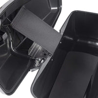 Load image into Gallery viewer, KUAFU Saddle Bags Trunk W/Lid &amp; Latch Key with Black Bracket Compatible with 1984-2017 Harley Davidson Softail Models Saddlebag Conversion Bracket Kit Support Mounts 2 Packages LTS+LYHD-08-B
