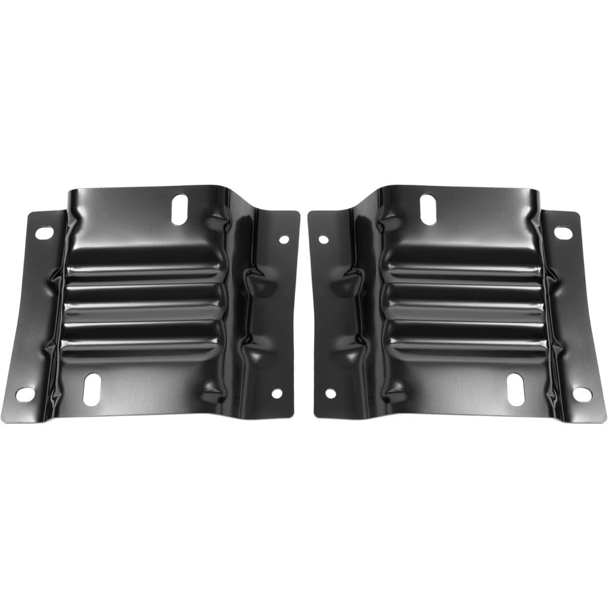 ALMULOO Front Bumper Bracket Compatible with 2008-2014 Ford E-150/E-250 and 2008-2025 Ford E-350/E-450 Super Duty Replacement For 8C2Z17B884A 8C2Z17B883A FO1066176 FO1067176 Left and Right