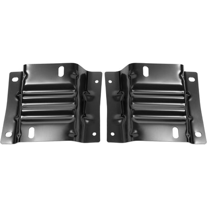 ALMULOO Front Bumper Bracket Compatible with 2008-2014 Ford E-150/E-250 and 2008-2025 Ford E-350/E-450 Super Duty Replacement For 8C2Z17B884A 8C2Z17B883A FO1066176 FO1067176 Left and Right
