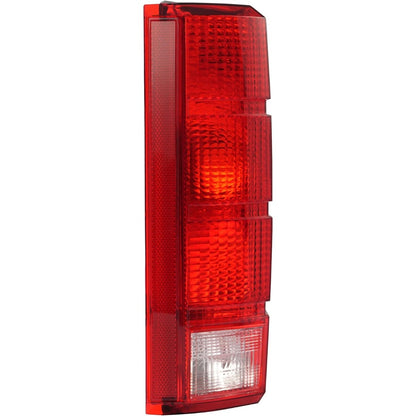 HECASA Pair Tail Light Compatible with 1980-1986 Ford F-150 F-250 F-350 Bronco F-100 Halogen Brake Lamp Taillight Replacement for E4TZ13405B FO2800103 E4TZ13404B FO2801102 Red White Lens Black Housing