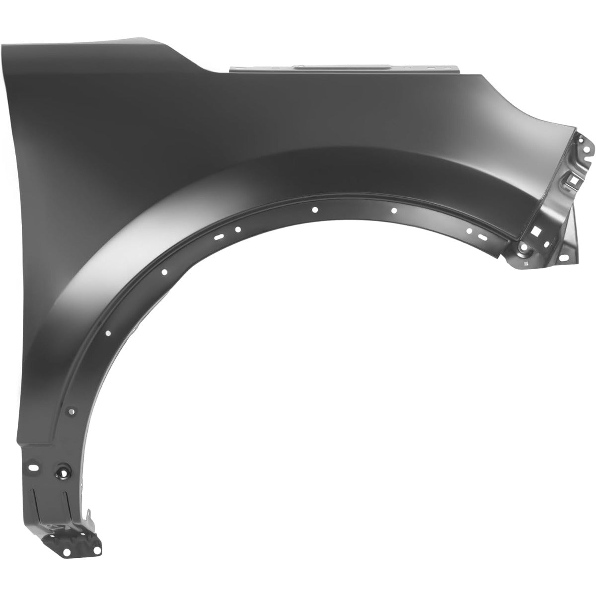 ECOTRIC Front Right Fender Compatible with 2011-2015 Ford Explorer 2013-2015 Ford Police Replacement for BB5Z16005A FO1241291 Electrophoresis Steel Wheel Fender Panel - Passenger Side