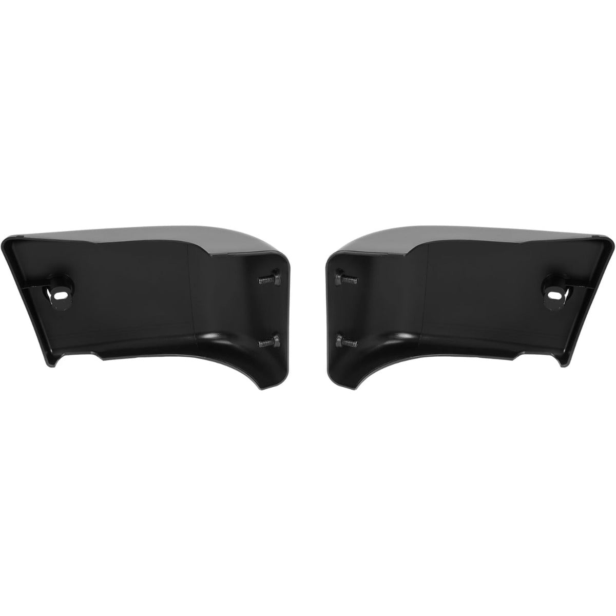 Front Bumper End Cap Extension Trim Pair Compatible with 1984-1989 Toyota 4Runner Pickup 4WD Replacement for 5210289106 5210389106 TO1005116 TO1004157 Plastic Black Textured - Left & Right Side