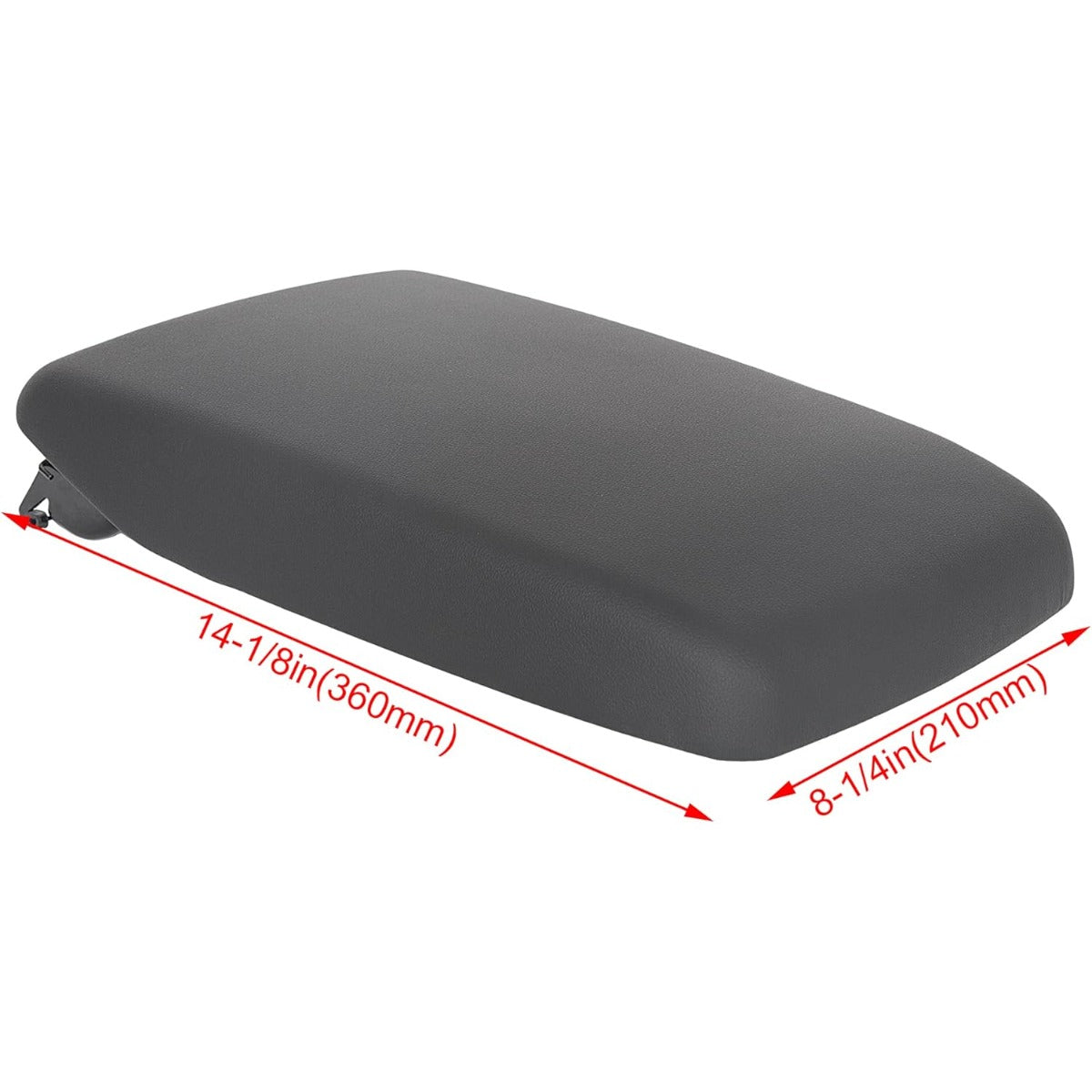 HECASA Center Console Door Lid Armrest Cover with Bracket Compatible with 2008-2013 Toyota Highlander Replace for 58905-0E040-B0 Black