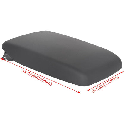 HECASA Center Console Door Lid Armrest Cover with Bracket Compatible with 2008-2013 Toyota Highlander Replace for 58905-0E040-B0 Black