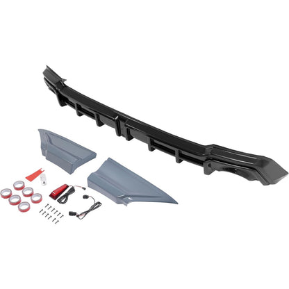 ALMULOO Rear Bumper Diffuser Splitter Compatible with 2022-2026 Honda Civic