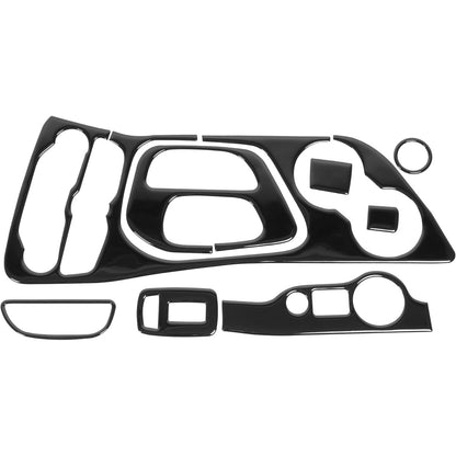 Dashboard Trim Compatible with 2015-2023 Dodge Challenger Plastic (PVC) Black