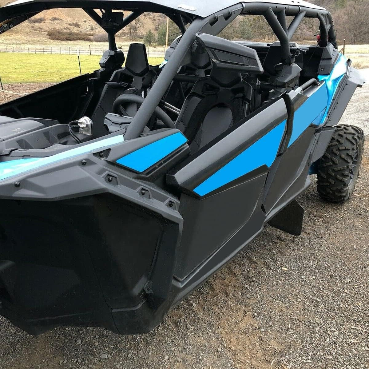 ECOTRIC Fender Flares & Lower Half Door Panels Compatible with 2017-2022 Can Am Maverick X3 Max RR 1000 Turbo XDS XRS/R Two Packages Replacement for 715002973 715003751 715002903