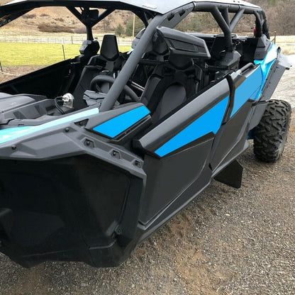 ECOTRIC Fender Flares & Lower Half Door Panels Compatible with 2017-2022 Can Am Maverick X3 Max RR 1000 Turbo XDS XRS/R Two Packages Replacement for 715002973 715003751 715002903