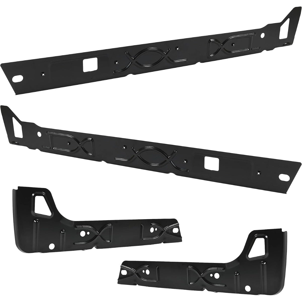 Inner Rocker Panels Left & Right Compatible with 1999-2007 Chevy Silverado GMC Sierra Pickup 4 Door Crew Cab, Rust Repair Patch Rocker Guards 4Pcs