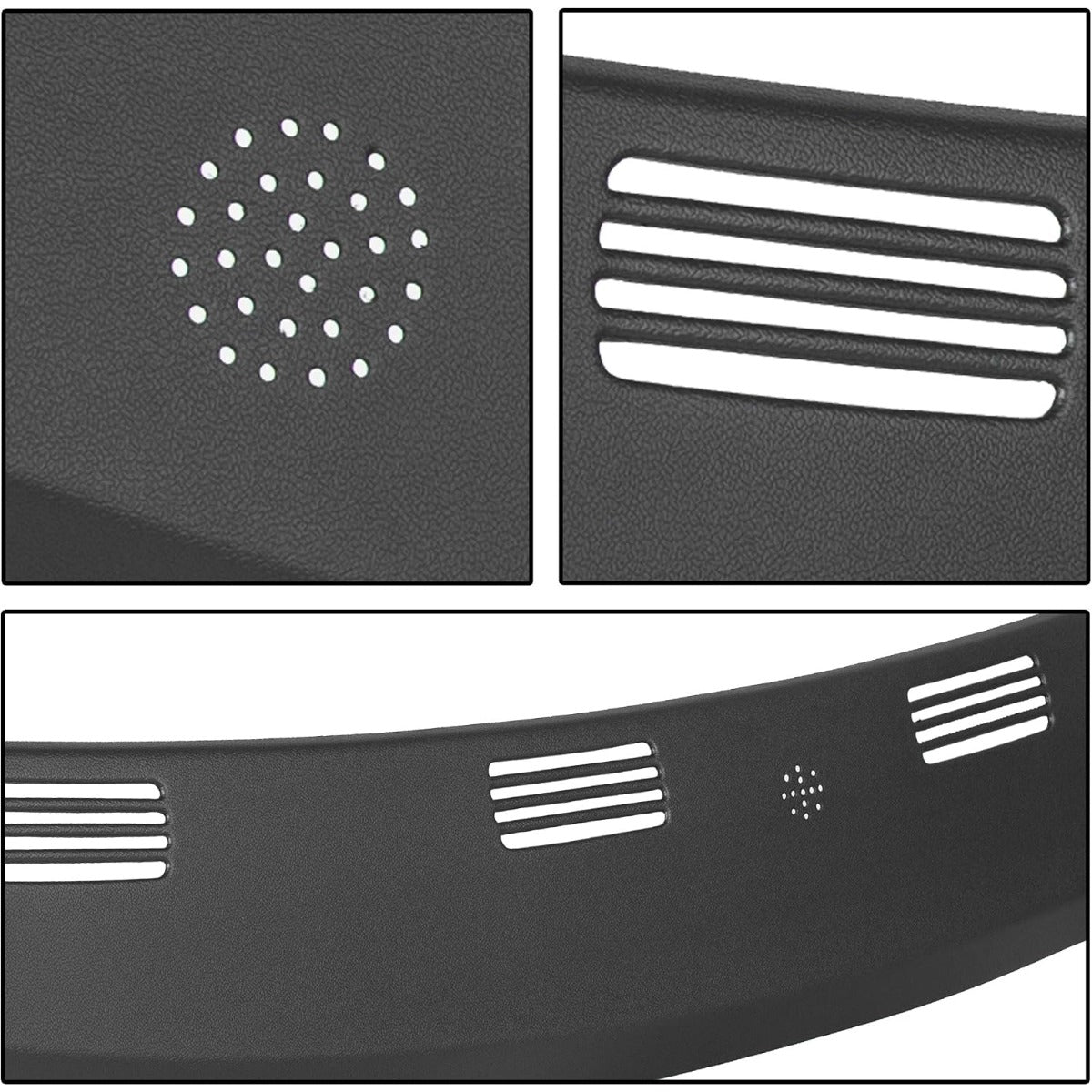 Dash Board Cover Compatible with 2002 2003 2004 2005 Dodge Ram 1500 2500 3500 ABS Plastic Textured Black