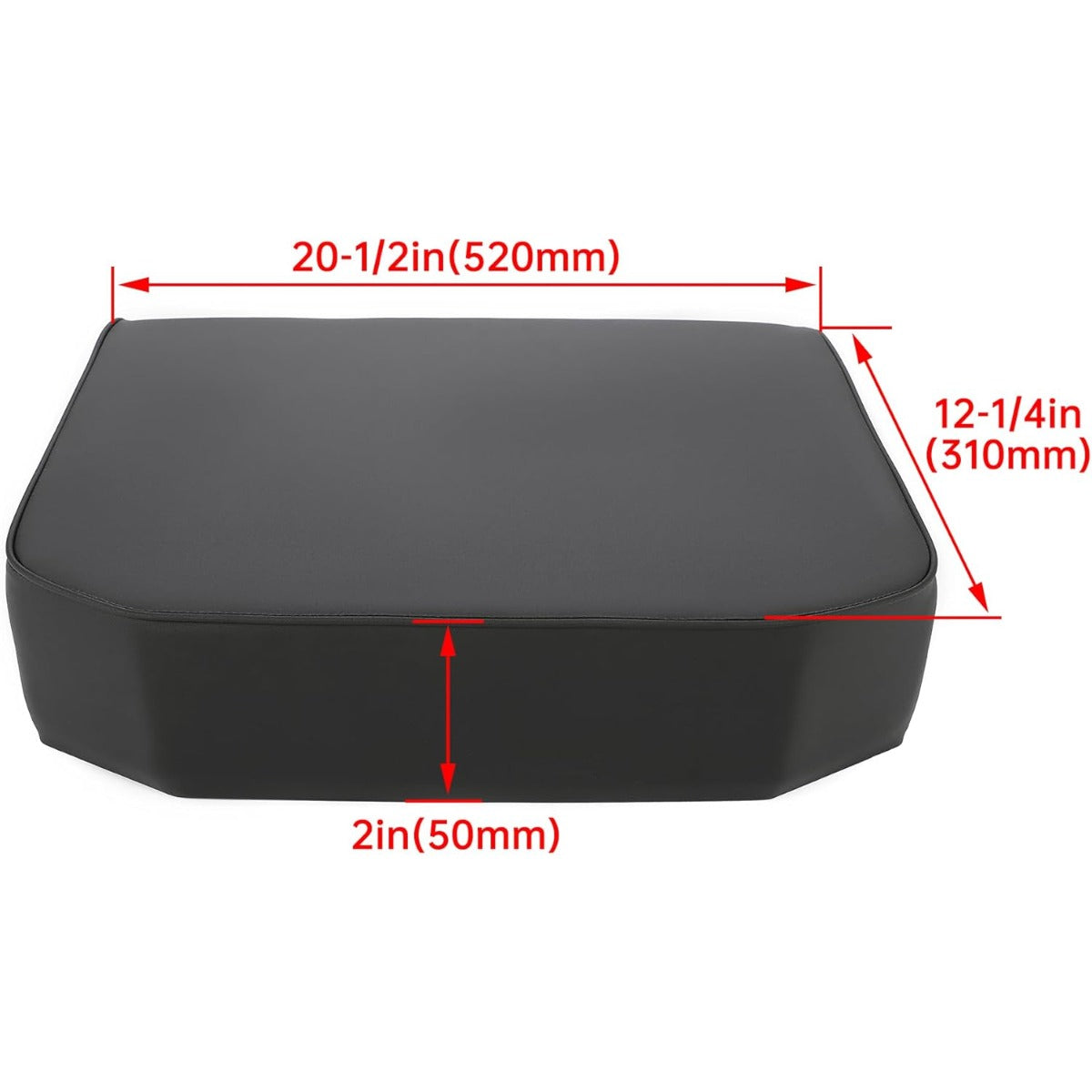 Bottom Seat Cushion Compatible with John Deere Crawler Dozer 350 450 550 Tractor Plastic Black Replacement for AT18696