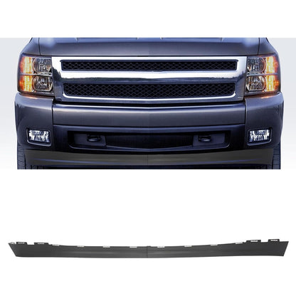 New Front Lower Bumper Valance Air Deflector Compatible with 2007-2013 Chevy Chevrolet Silverado 1500 25821880 GM1092191 Air Deflector Extension Black