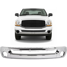 KUAFU Front Bumper Face Bar Compatible with 2003-2010 Dodge Ram 1500 2500 3500 Bumper Cover Impact Bar w/Fog Light Holes Replace for 55077946AA 55077946AB 55077103ABCH1002383 CH1002373 3Pcs