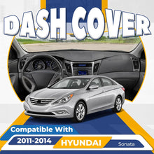 Dashboard Cover Compatible with 2011-2014 Hyundai Sonata Plastic(ABS+PVC) Painted+Textured Matte Black