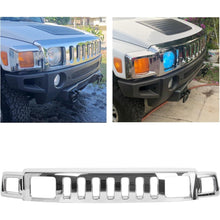 Front Grill Compatible with 2006-2010 Hummer H3 15834196 HU1200100 Upper Face Bar Grille Shell and Insert Assembly Chrome