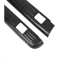 Load image into Gallery viewer, Truck Bed Rail Caps W/Holes Compatible with 1999-2006 Chevrolet Silverado &amp; GMC Sierra 1500 2500 3500 (Classic only) W/Stake Holes 6&#39;6&quot; Bed Black Ribbed Finish (Set of 2)
