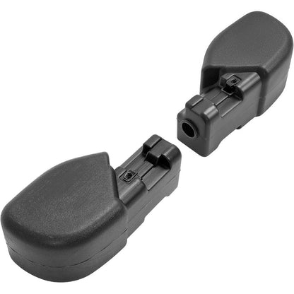 KUAFU Front & Pair Bumper End Cap Compatible with 1997-2006 Jeep Wrangler, 65th Anniversary Edition Bumper Corner Protection Replacement for 55155757AB, CH1004128, 55155756AB, CH1005128