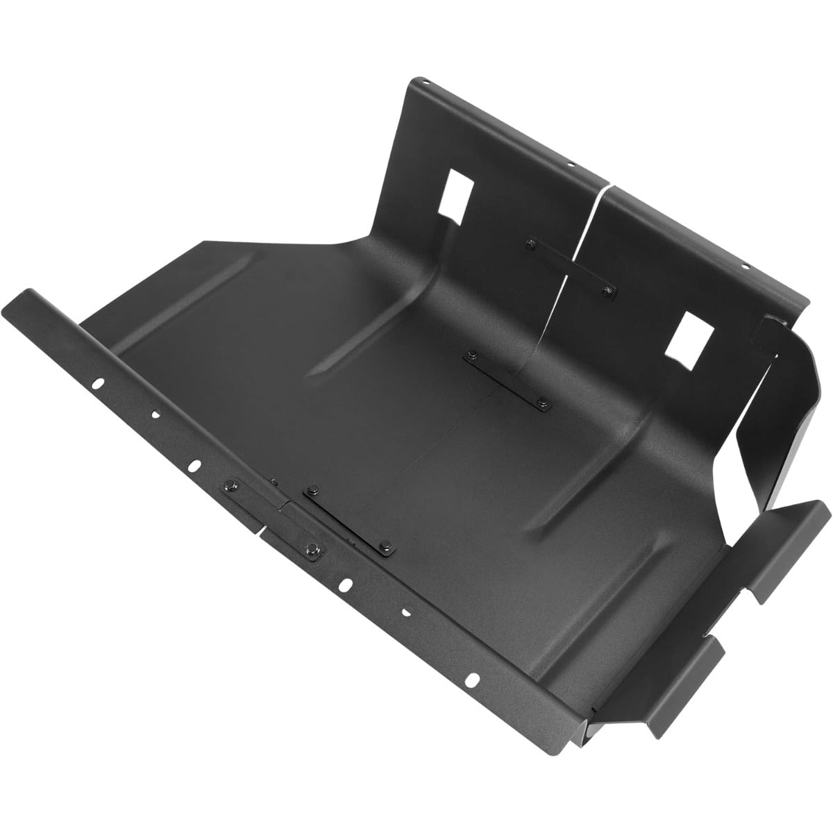 Fuel Tank Skid Plate Compatible with 1987 1988 1989 1990 1991 1992 1993 1994 1995 Jeep Wrangler YJ with 15 20 Gallon Gas Tank Matte Black Split