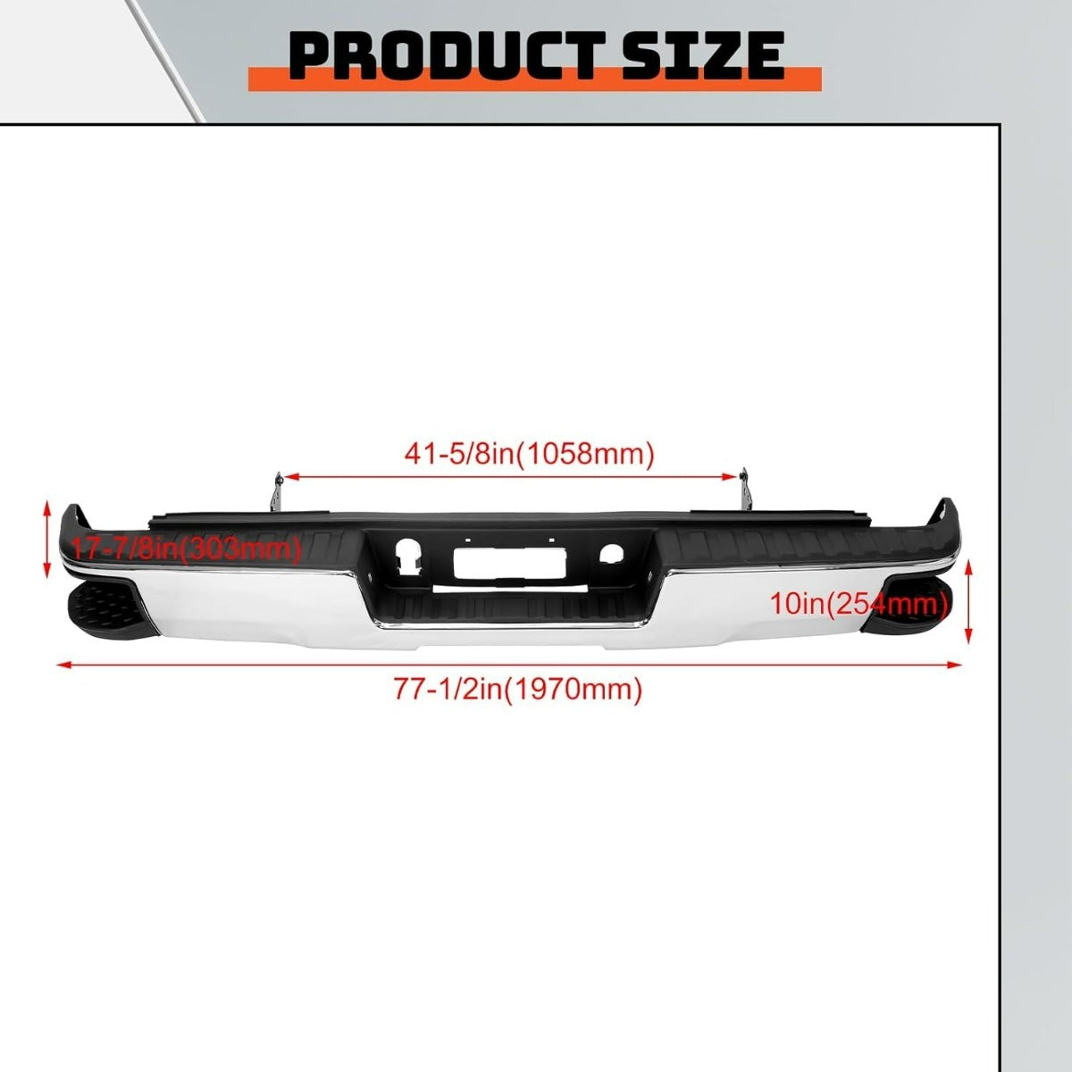 Rear Step Bumper for 2014 - 2018 Chevy Silverado & GMC Sierra 1500