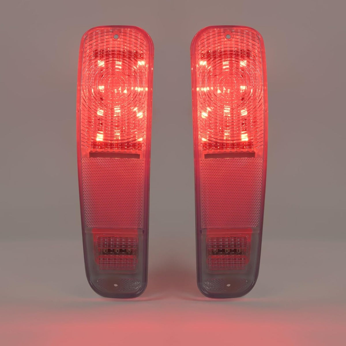 HECASA LED Tail Lights Brake Lamps Compatible with 1973-1977 Ford Pickup F100 F150 F250 F350 Driver & Passenger Side - Clear Lens
