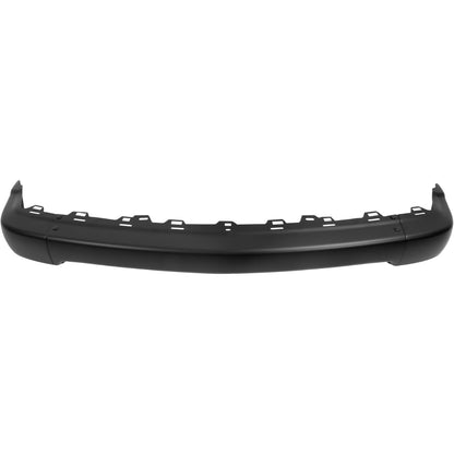 HECASA Front Bumper Face Bar Compatible with 1998-2004 Chevrolet S10 1998-2005 Blazer GM1002367 15007660 Steel Black W/O Molding Holes