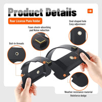 Load image into Gallery viewer, Rear License Plate Holder Bracket Frame Mount Compatible with BMW 1/2/3/4/5/6 Series X1 X3 X4 X5 X6 Z4 Replacement for 51187160607 511882380615
