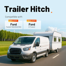 Class 3 Rear Trailer Hitch, 2 Inch Receiver Compatible with 2015-2025 Ford Transit-150 Transit-250 Transit-350 E-Transit