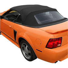 Convertible Soft Top Compatible with 1994-2004 Ford Mustang Black Roof Cabrio Sailcloth Vinyl with Plastic Window