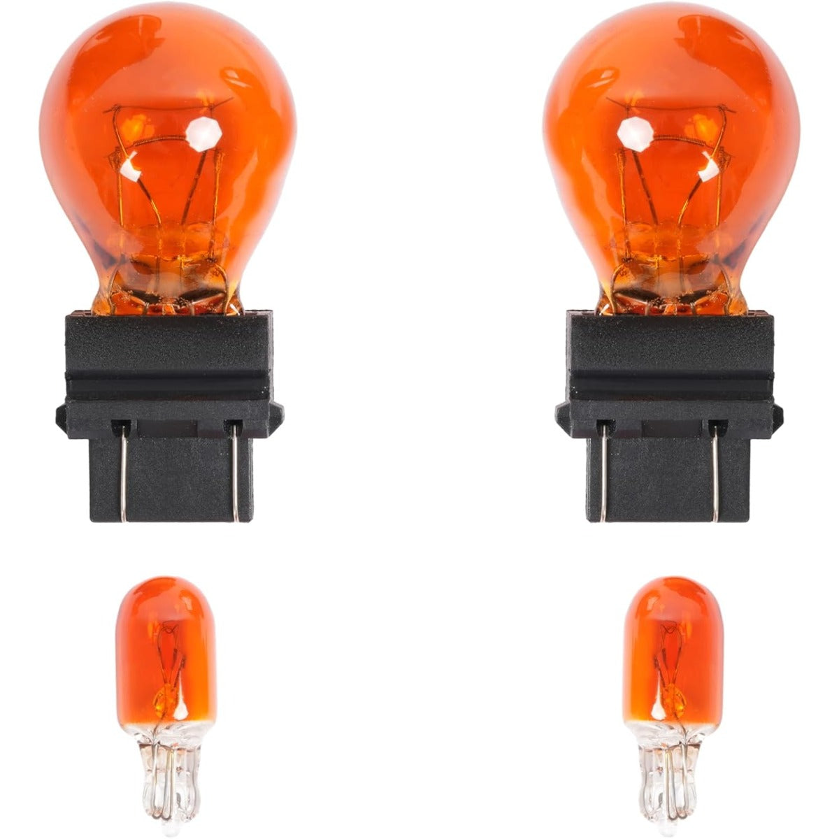 HECASA Pair Turn Signal Lights Compatible with 2005-2009 Ford Mustang Replacement for FO2521180 FO2520180 Front Bumper Lights Side Marker Lamps Plastic Left & Right Side Smoke Lens Chrome Housing