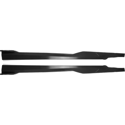 Side Skirts Compatible with 2015-2023 Dodge Charger SRT Daytona Scat Pack R/T 392 GT Rocker Panels Guard Extension Body Kit ABS Plastic Unpainted Black Pair