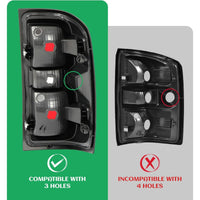 Load image into Gallery viewer, HECASA Tail Lights Compatible with 2014-2018 Chevy Chevrolet Silverado 1500/2500/3500 HD GMC Sierra 3500 HD Dually Model Replacement for GM2800261 Brake Lamps w/o Bulbs Smoke Lens Chrome Housing Pair LYPL-148S-2
