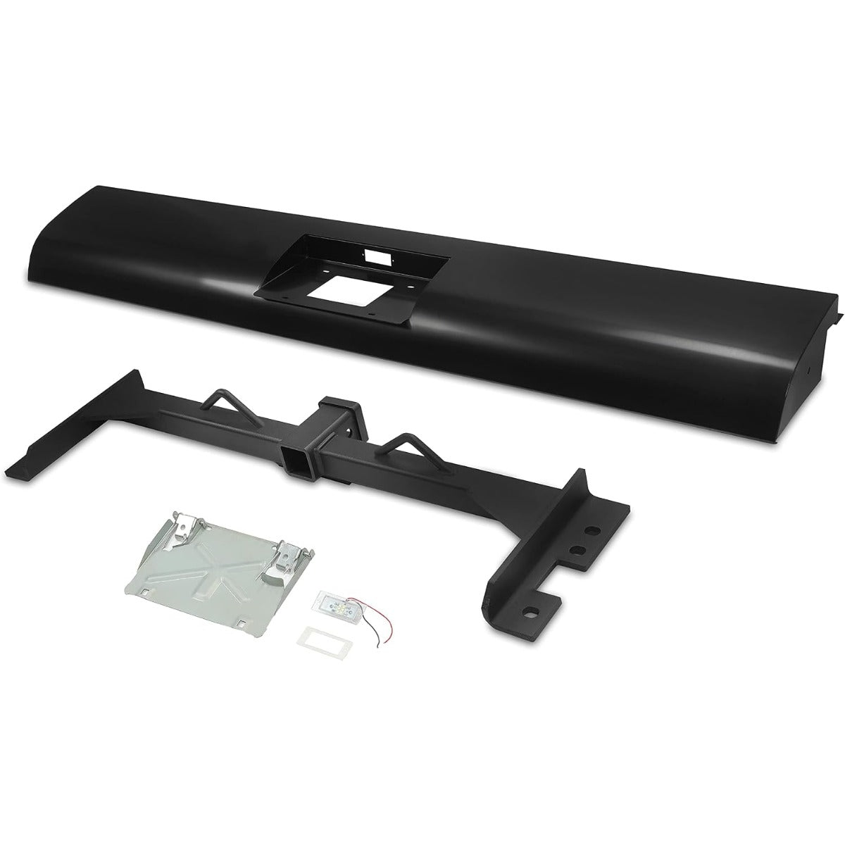 ALMULOO Roll Pan and Trailer Hitch Compatible with 99-06 Silverado/GMC Sier