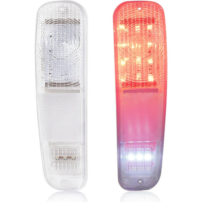 HECASA LED Tail Lights Brake Lamps Compatible with 1973-1977 Ford Pickup F100 F150 F250 F350 Driver & Passenger Side - Clear Lens