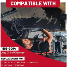 ECOTRIC Fuel Tank Skid Plate Cover w/Straps Compatible with 1999-2004 Jeep Grand Cherokee Replacement for 52100376AB 52100376AD 52100376AE 52100376AF 52100376AG Steel Fuel Tank Brush Guard LYAM-469T