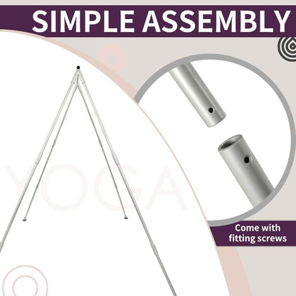 Kojem Yoga Swing Stand w/Yoga Swing Set Body Bundle Safety Belts Yoga Frame Sling Inversion Aluminum