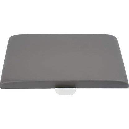 Center Console Lid Compatible with 1999-2010 Ford F-250 F-350 Super Duty Plastic & Aluminium Powder Coated Dark Gray
