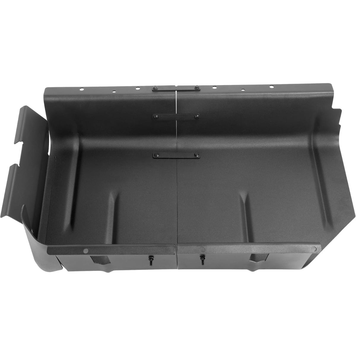 Fuel Tank Skid Plate Compatible with 1987 1988 1989 1990 1991 1992 1993 1994 1995 Jeep Wrangler YJ with 15 20 Gallon Gas Tank Matte Black Split