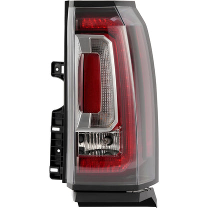 ALMULOO Right LED Tail Light w/Bulb Compatible with 2015-2020 GMC Yukon/Yukon XL Replacement for 84536243 GM2801268 Rear Brake Reverse Turn Signal Lamp LED DRL Clear Lens - Passenger Side
