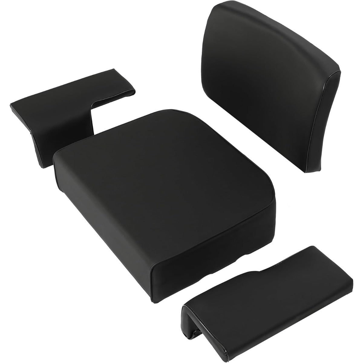 Seat Set Compatible with John Deere Crawler Dozer 350 350B 350C 450 450B 450C 550 Tractor Seat Cushion Black 4 Pcs